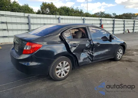 2012 Honda Civic Lx z USA, uszkodzony, nr VIN 2HGFB2F53CH331076